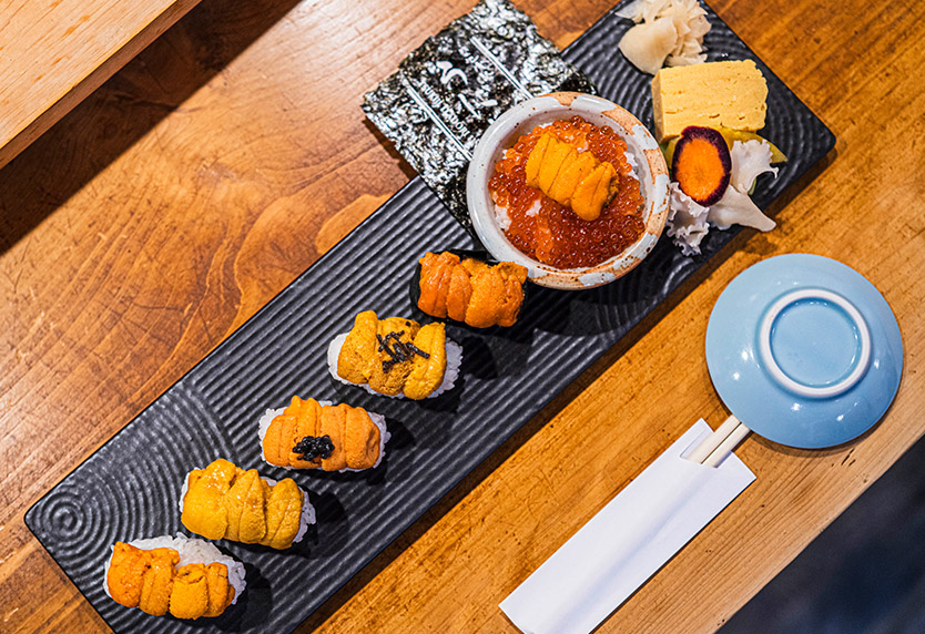 【うにの握り】厳選5種のうにの食べ比べ