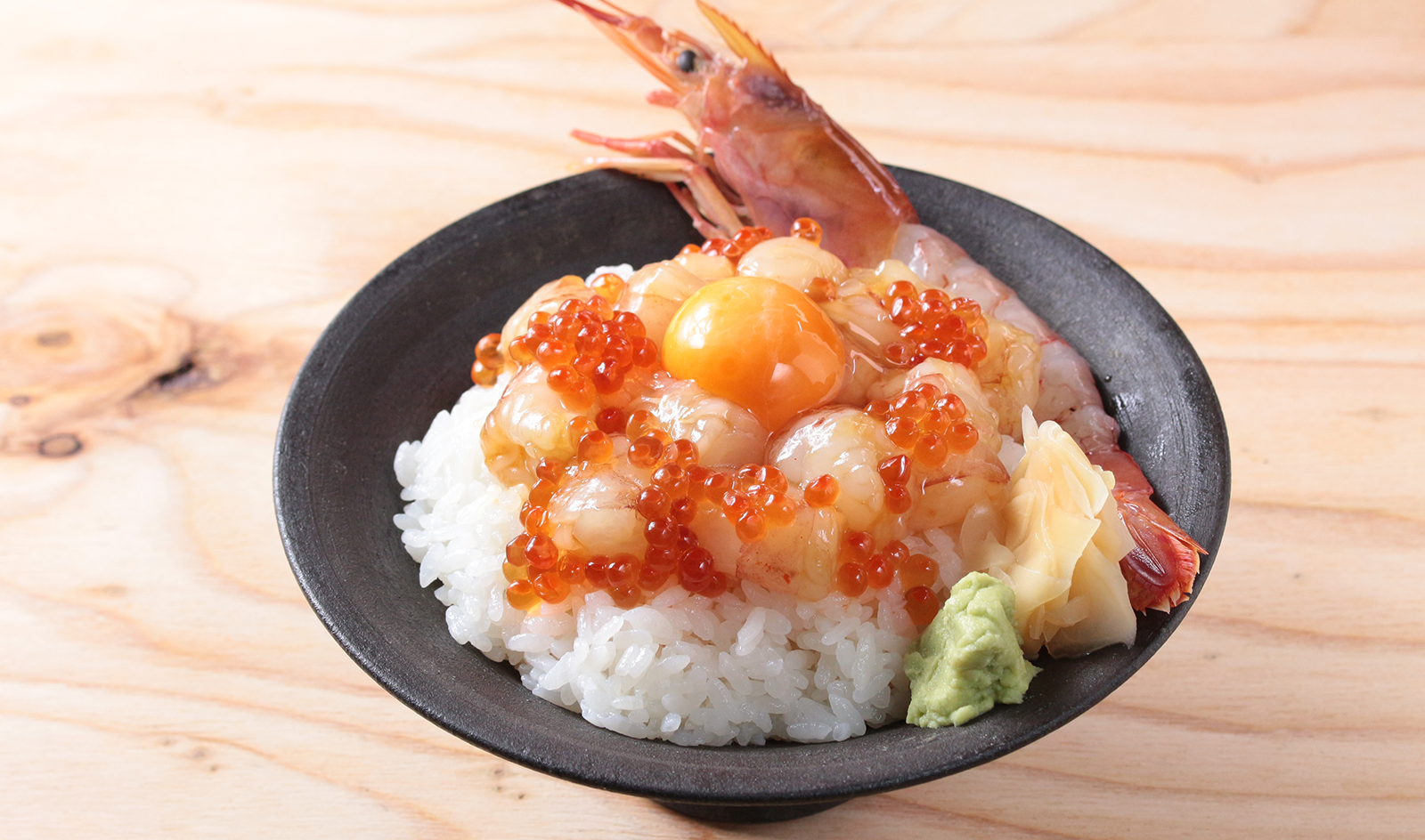 【料理】海老丼ユッケ風